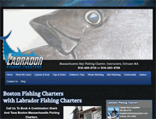 Tablet Screenshot of labradorfishingcharters.com